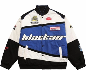 Vamtac Men's Varsity Jacket Vintage Letter Racer Oversized Baseball Bomber Unisex Streetwear Coats