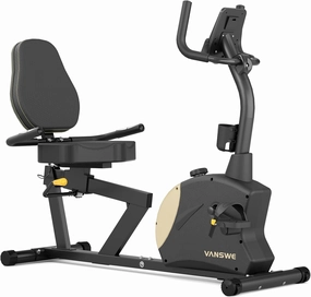 VANSWE Recumbent Exercise Bike, Recumbent Stationary Bikes for Home 400 LBS Weight Capacity, Exercise Bike for Home Seniors with Smart App and Bluetooth Connectivity, LED Display, Pulse Handle
