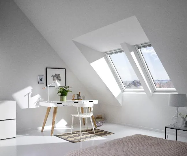 VELUX EAS 6000 Pro   Mini Dormer Flashing - For Slate & Flat Roofing Material up to 16mm thick (for roof pitches 20° - 75°)