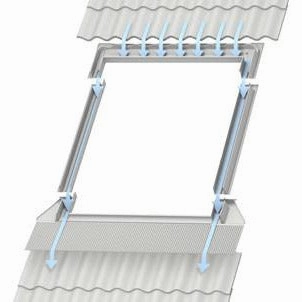 VELUX EDT 2000 Pro   Flashings - For Flat Interlocking Tiles (Including Insulation & Underfelt collars)