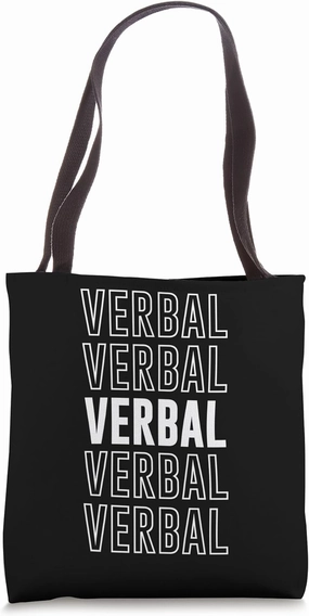 Verbal Tote Bag