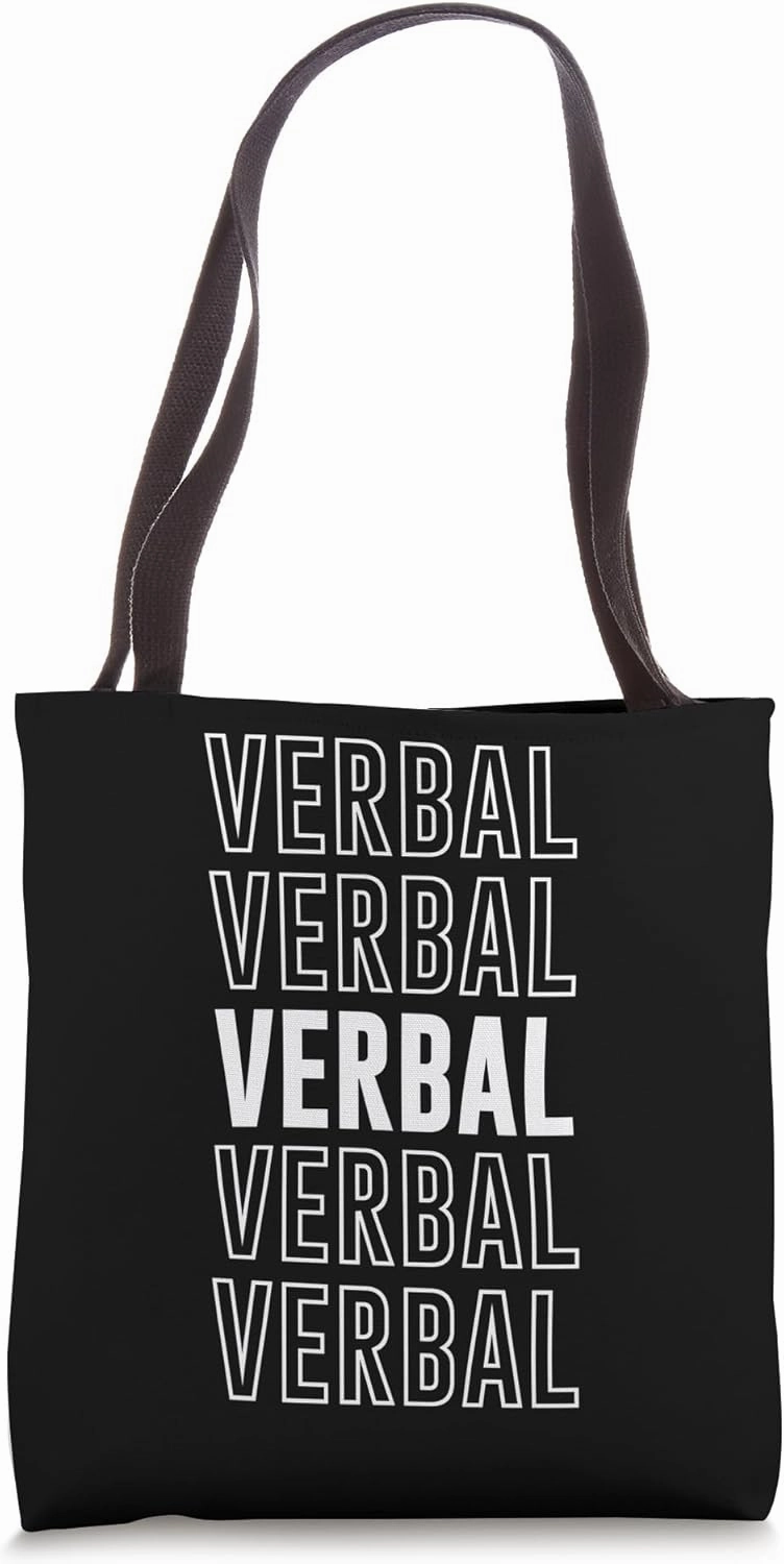 Verbal Tote Bag