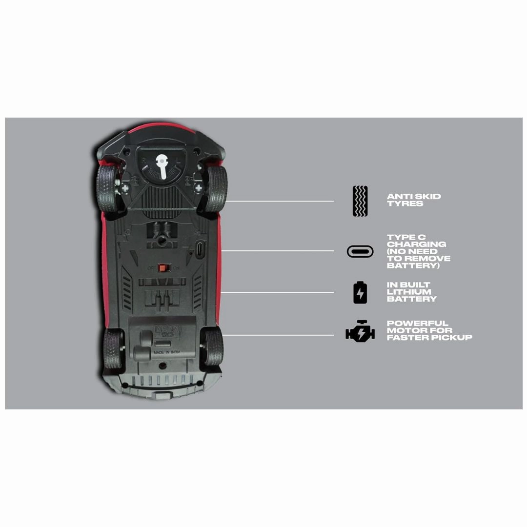 Veva: Race N Roll Remote Car A Black