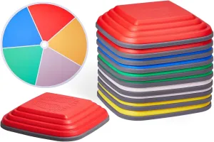 VEVOR Balance Stepping Stones for Kids, 10 PCS, Up to 220 lbs, Non-Slip Toddlers Sensory Stepping Stones, Obstacle Course Coordination Game Toys Indoor or Outdoor Play for Children Aged 3 4 5 6 7 8 