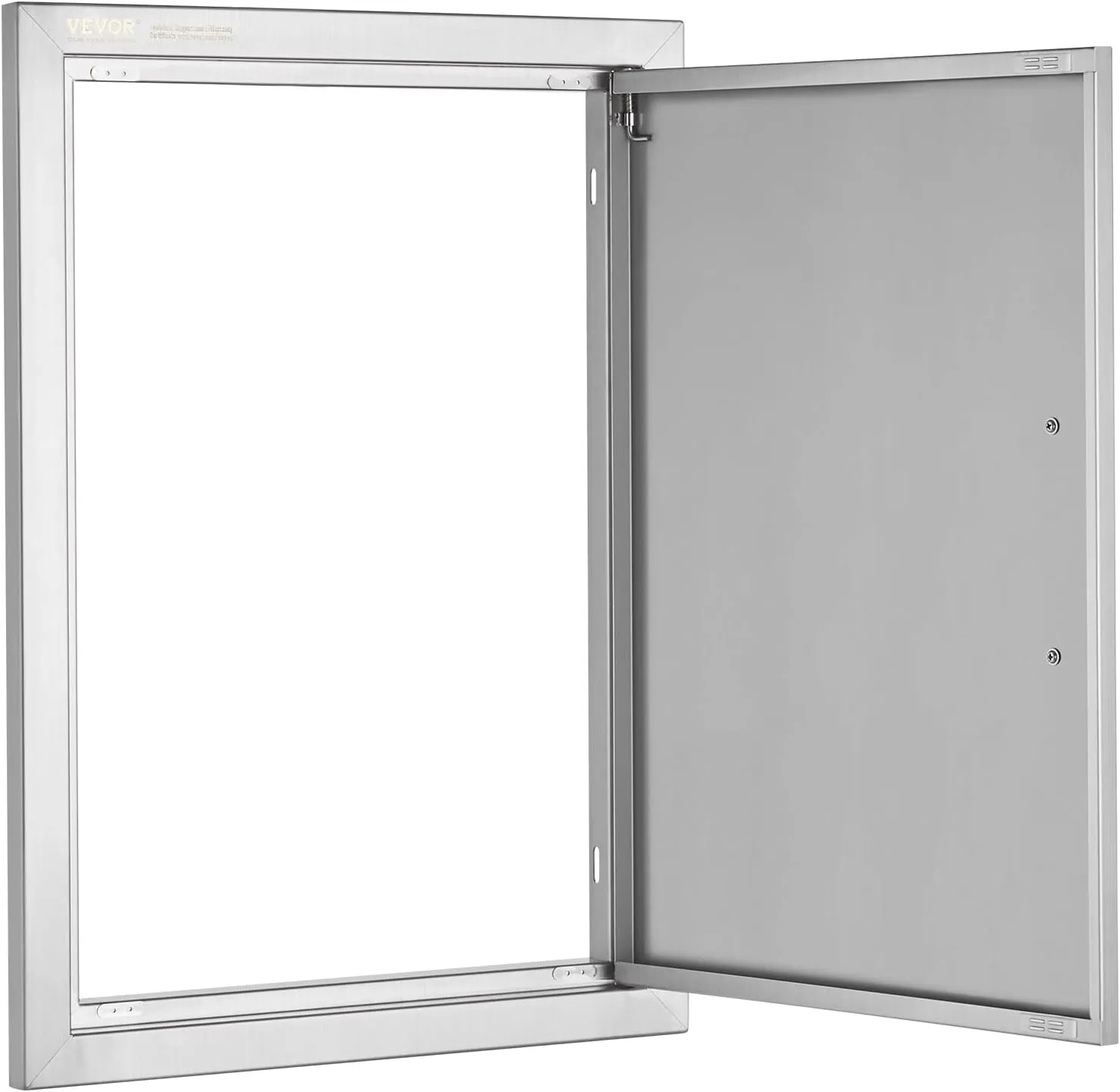 VEVOR BBQ Access Door 17W x 24H Inch, Vertical Single BBQ Door Stainless Steel, Outdoor Kitchen Doors for BBQ Island, Grill Station, Outdoor Cabinet