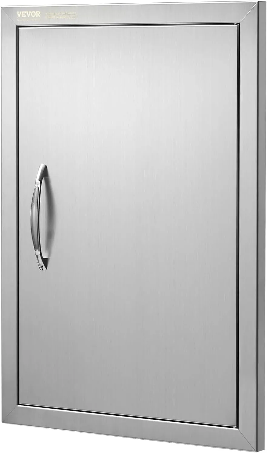VEVOR BBQ Access Door 17W x 24H Inch, Vertical Single BBQ Door Stainless Steel, Outdoor Kitchen Doors for BBQ Island, Grill Station, Outdoor Cabinet