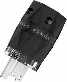 Viborg HiFi Power Plug, Silver-Plated Pure Copper, VM503S, Non-Magnetic, 15A/125V AC Mains Plug, Audio Grade Power Plug, Set Screws, Hi-End US Power Connector for DIY Audiophile Power Cord