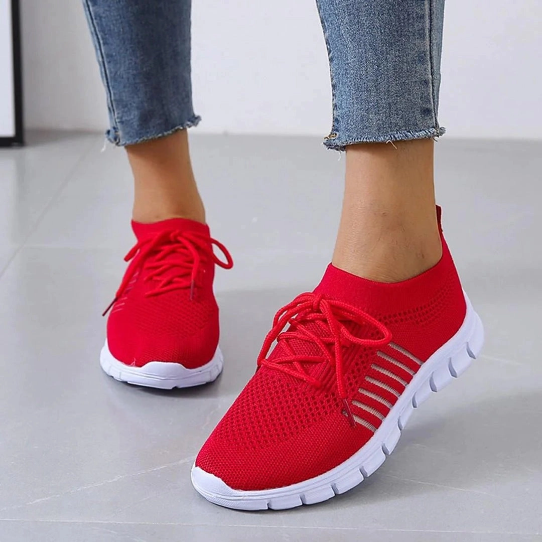 Vibrant Women's Lightweight Neon Running Shoes - Breathable & Fashionable