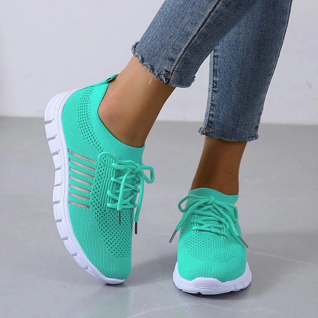 Vibrant Women's Lightweight Neon Running Shoes - Breathable & Fashionable