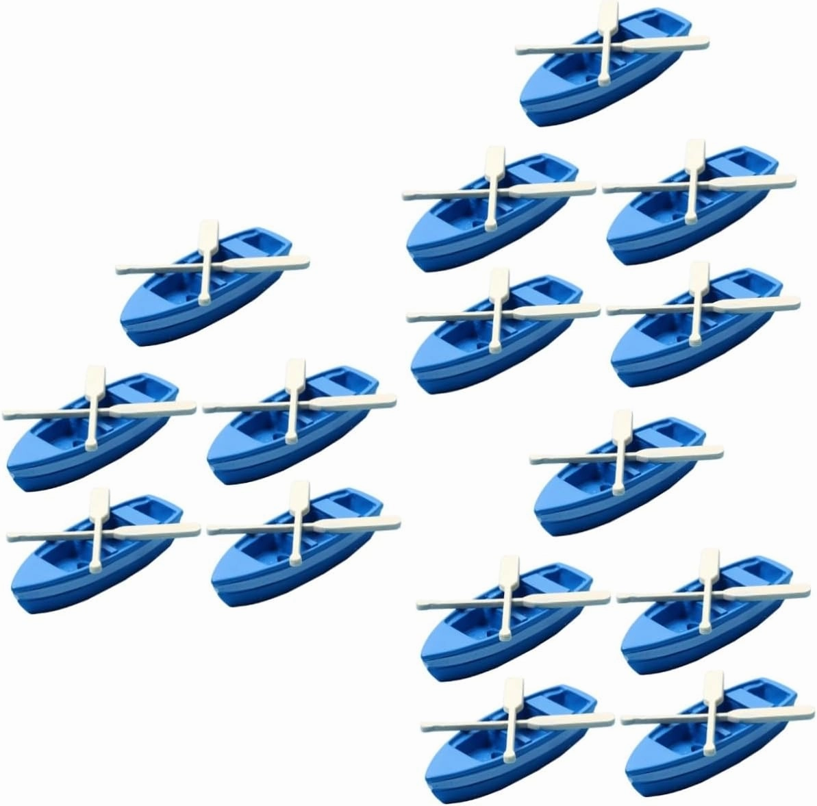 VICASKY 15sets Miniature Canoe Model Boat Decor for and Tabletop Decoration Cute Scene Accessories for Boys and Girls and Dollhouses