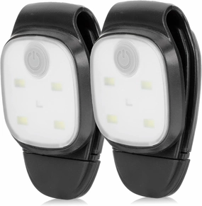 VICASKY Clip-on Running Lights 2 Pack Led Night Lights Waterproof for Runners Camping Hiking and Outdoor Use