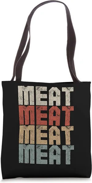 Vintage Meat Retro Carnivore Meat Eater Tote Bag