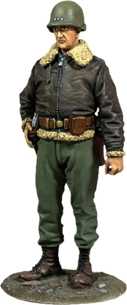 W. Britain Museum Collection 10118 U.S. General George Patton 1:30 Scale Metal