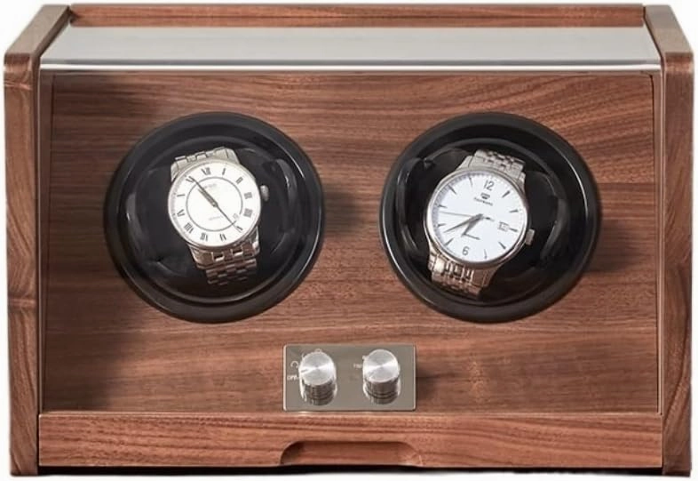 Watch Case Watch Shaker Storage Box with Transparent Cover,Wooden Watch Box Jewelry Box, Retro Simple Storage Case Watch Box