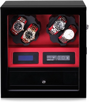 Watch Winders Automatic Mechanical Watch Shaker Vertical Smart Winding Box Silent Motor Watch Rotating Device Multi-Slot Watch Storage Case Organizer Suitable For Me,C (B)