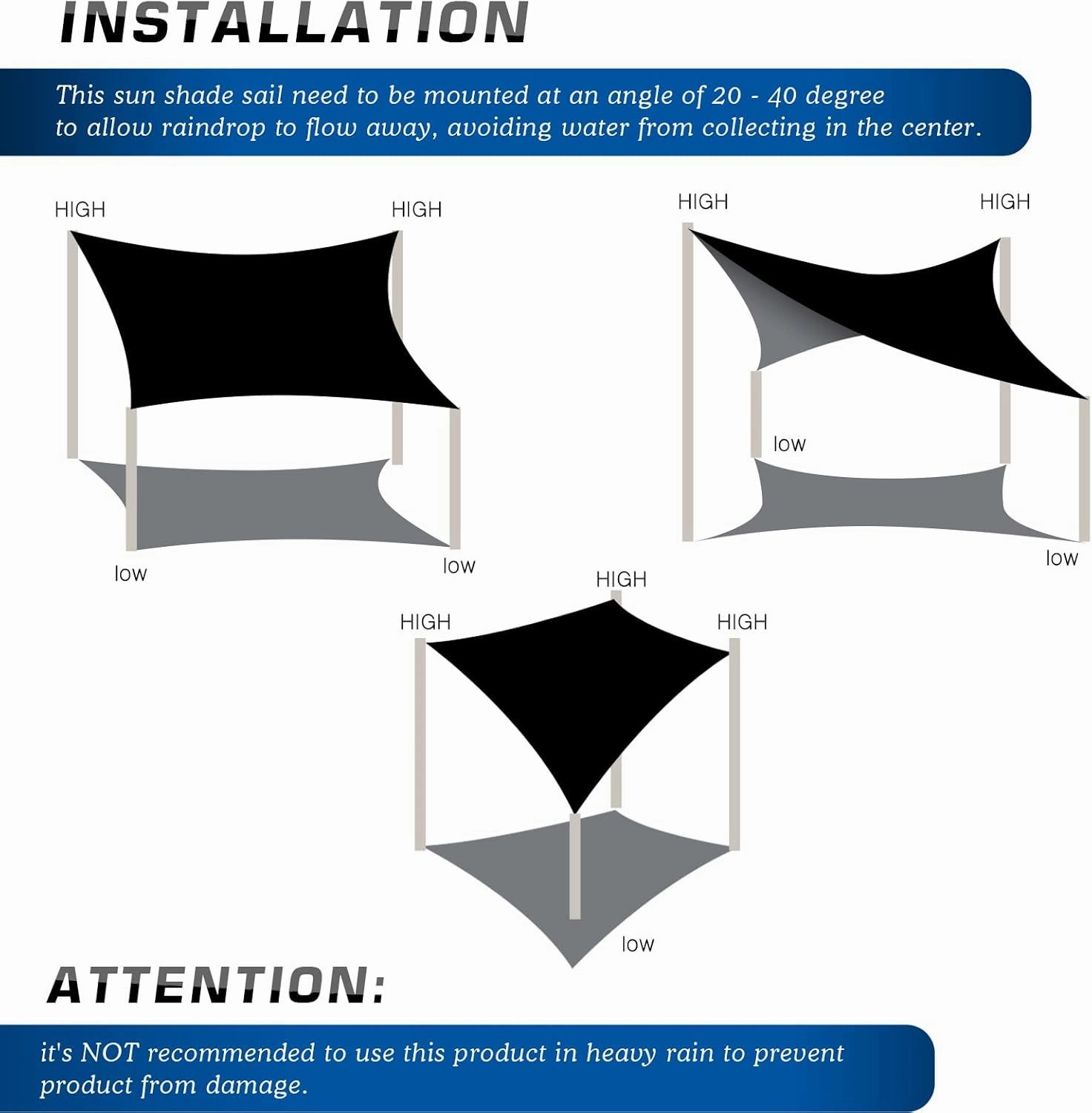 Waterproof Sun Shade Sail 12' x 14' Rectangle UV Block Sunshade,Heavy Duty Permeable 185GSM Backyard Shade for Backyard Yard Deck Patio Garden Outdoor Activities and Facility-Beige (Beige, 12 X 14 FT)