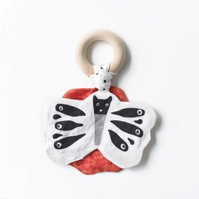 Wee Gallery Butterfly Crinkle Teether