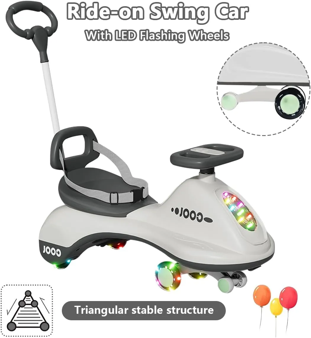 Wiggle Car push-on with Parental Handle-BZ-688-3T