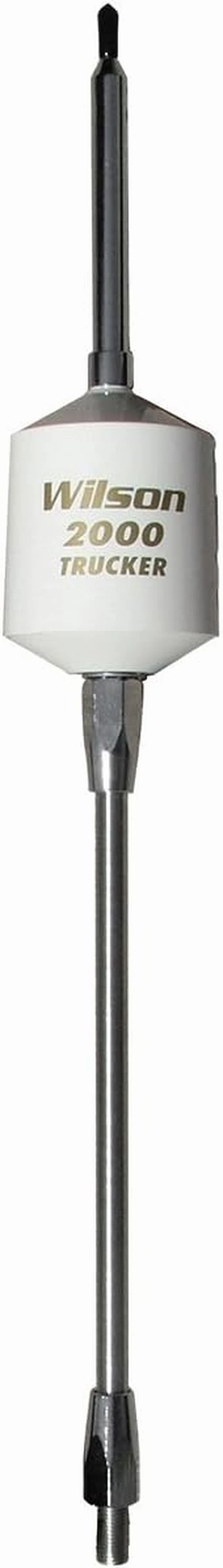 Wilson 305-497 T2000 Series Black Mobile CB Trucker Antenna with 10-Inch Shaft 49-Inch Steel Whip 3500 Watts AM|FM Ready CB Radio Antenna - White