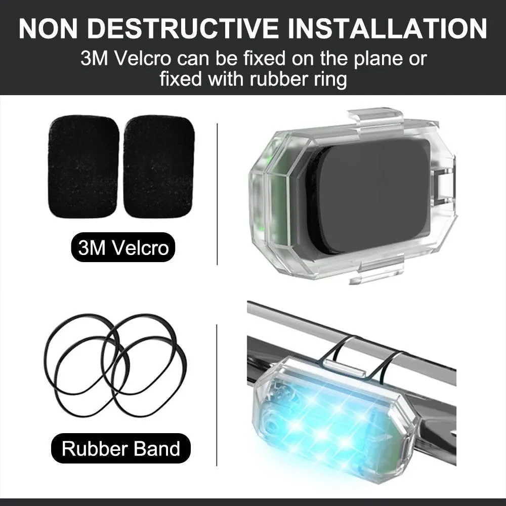 Wireless Remote Control Flasher - Anti-Collision Safety Light