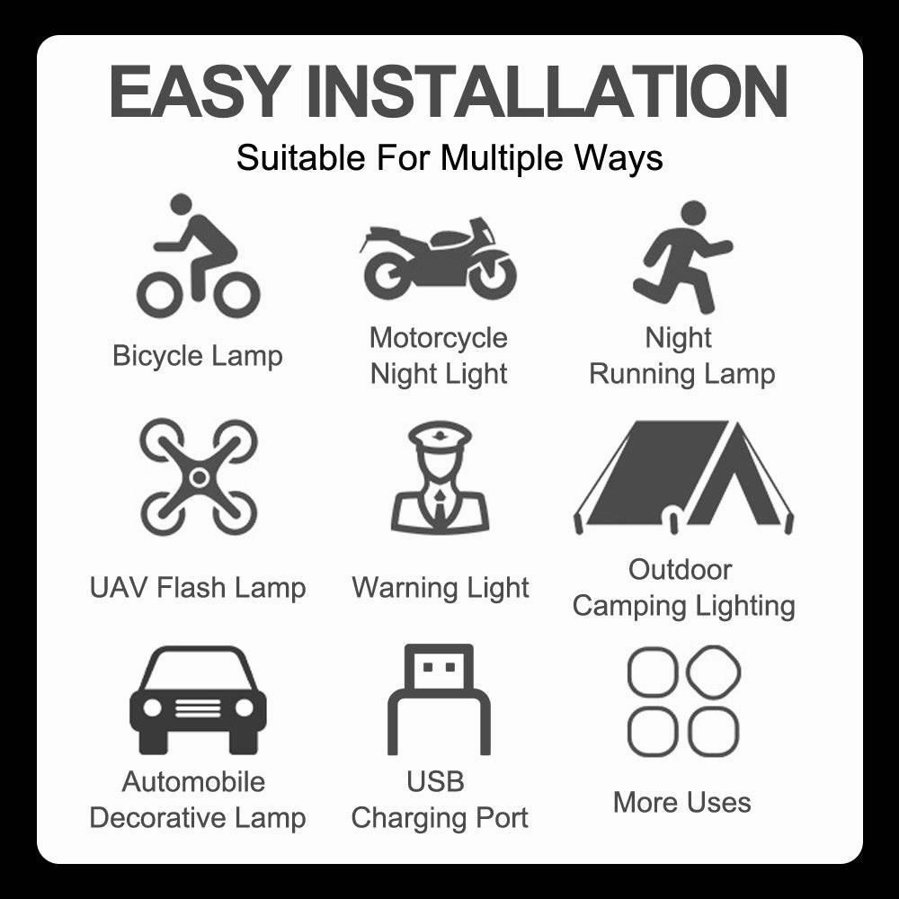 Wireless Remote Control Flasher - Anti-Collision Safety Light