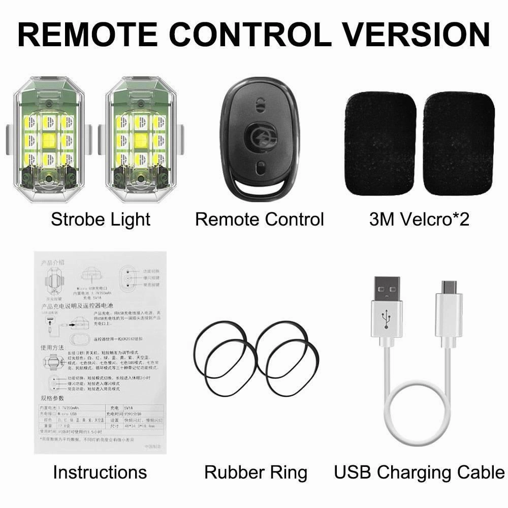 Wireless Remote Control Flasher - Anti-Collision Safety Light