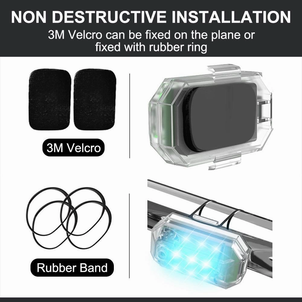 Wireless Remote Control Flasher - Anti-Collision Safety Light