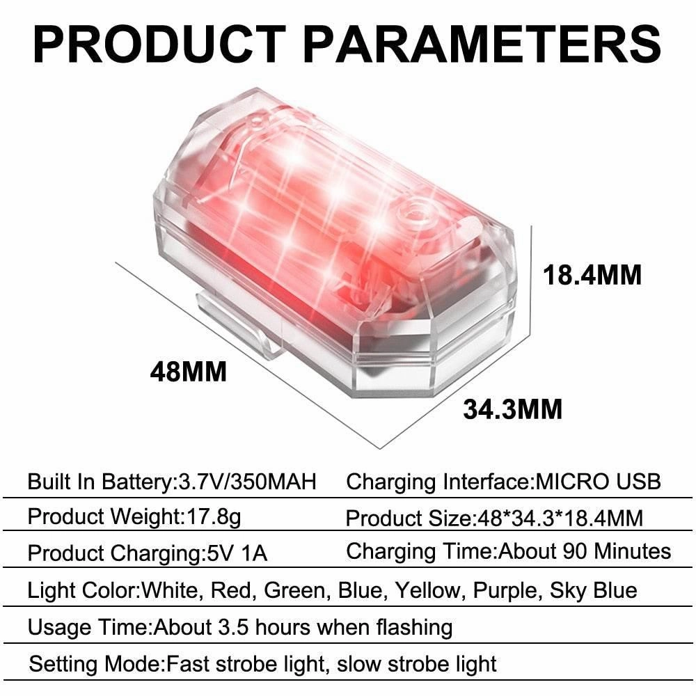 Wireless Remote Control Flasher - Anti-Collision Safety Light