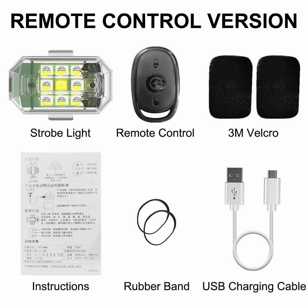 Wireless Remote Control Flasher - Anti-Collision Safety Light