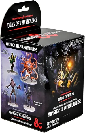WizKids -Games D&D Icons of The Realms Miniatures: Booster Mordenkainen Presents Monsters of The Multiverse (Set 23) - Single Booster - 4 Pre-Painted Miniatures, Randomly Assorted