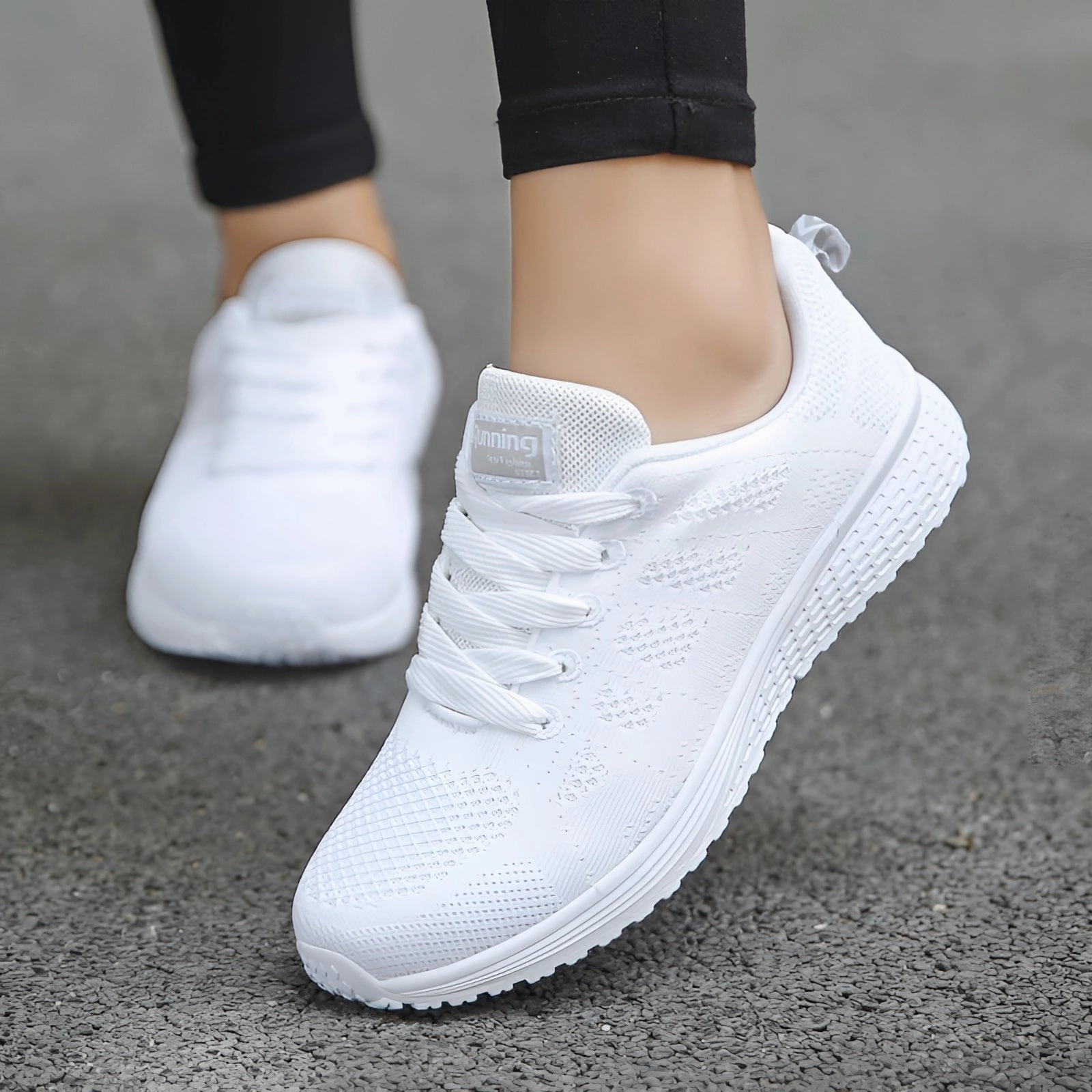 Women's Lightweight Sneakers: Breathable Pink Running Shoes