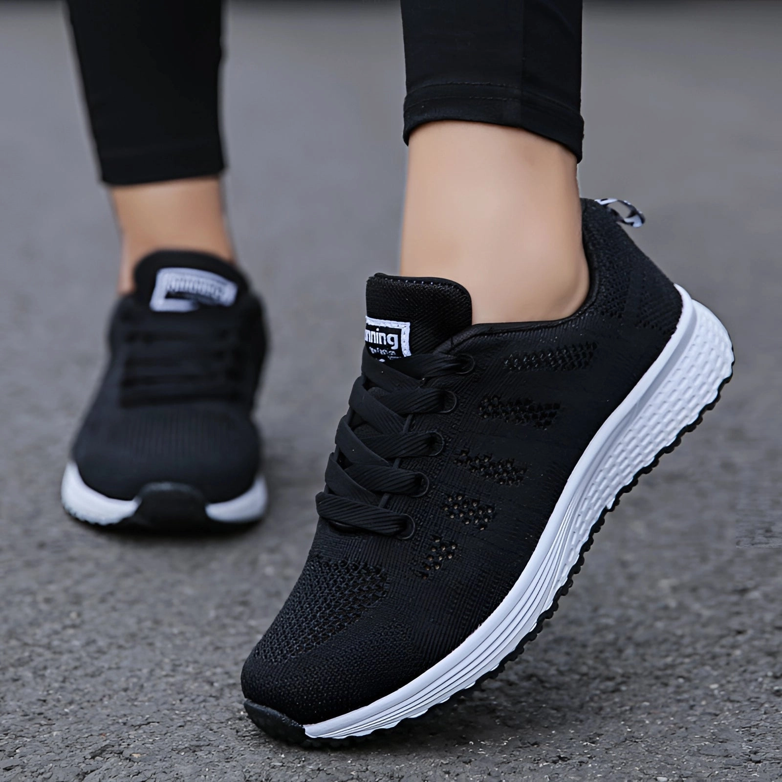 Women's Lightweight Sneakers: Breathable Pink Running Shoes