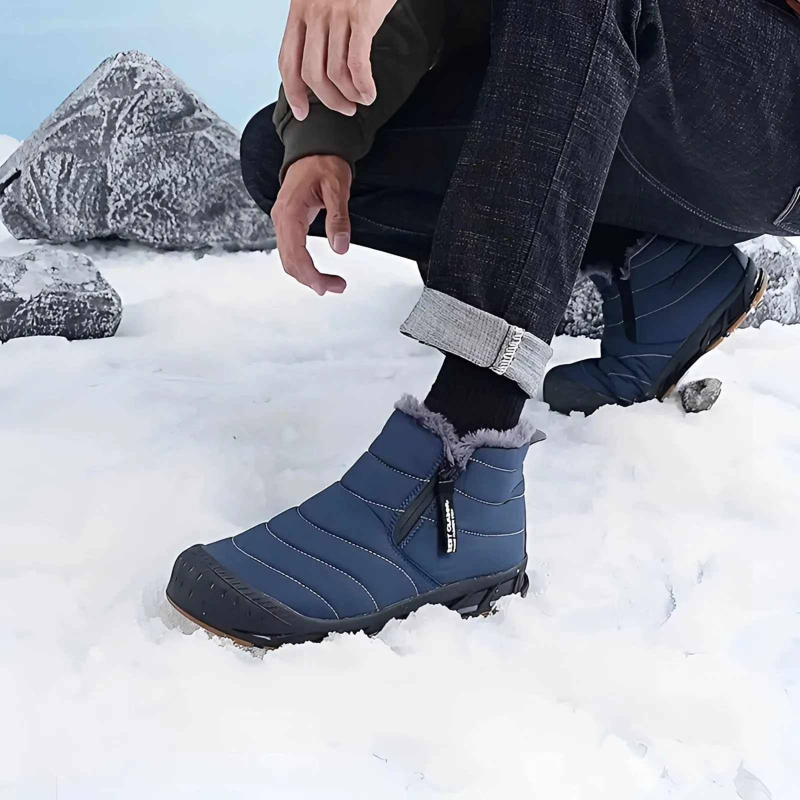 Women's Pink Insulated Waterproof Snow Boots - Non-Slip & Lightweight
