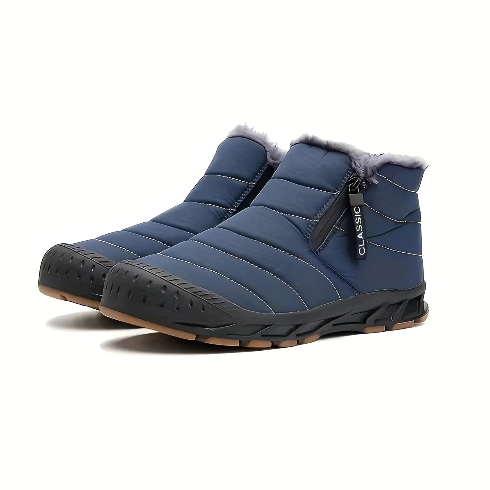 Women's Pink Insulated Waterproof Snow Boots - Non-Slip & Lightweight