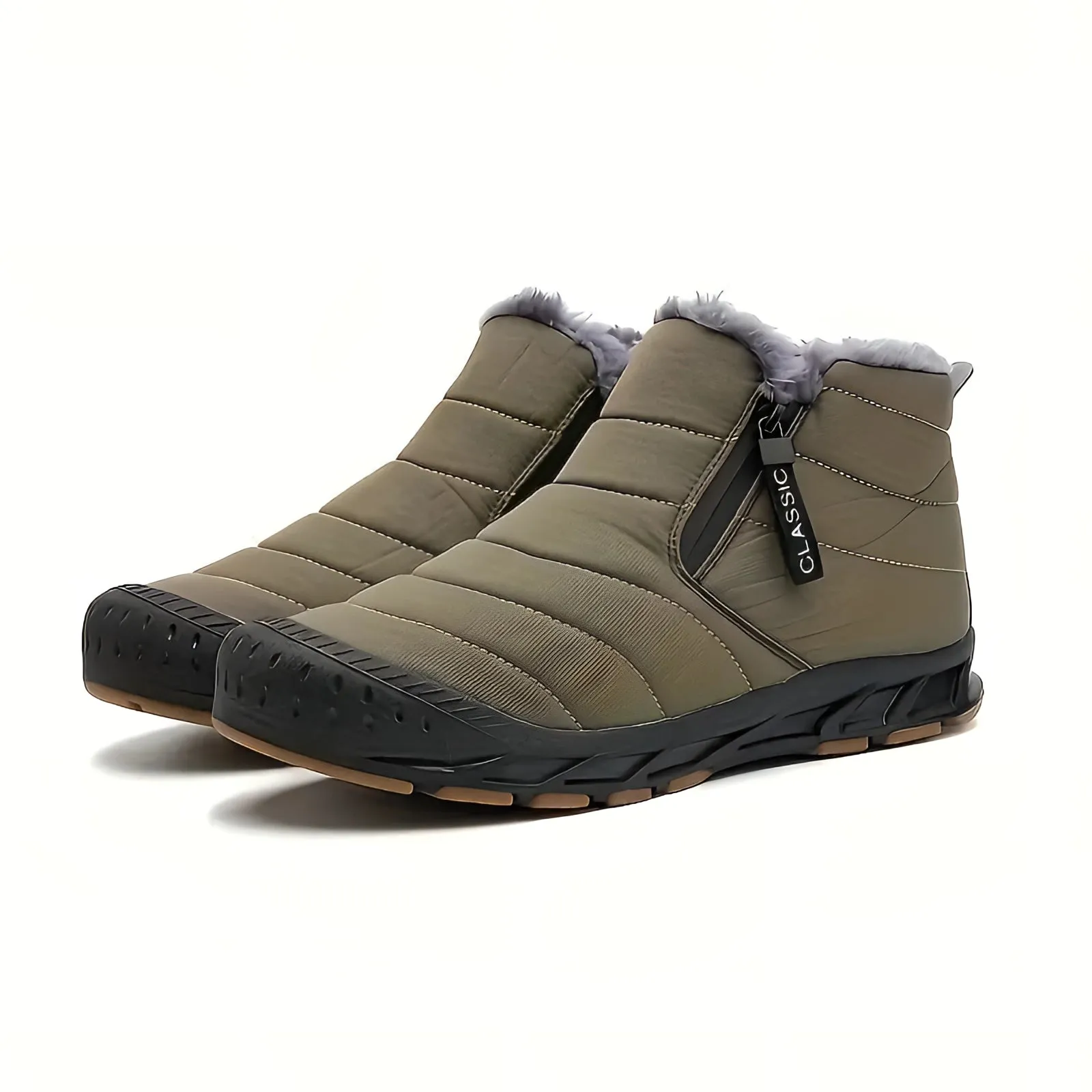 Women's Pink Insulated Waterproof Snow Boots - Non-Slip & Lightweight