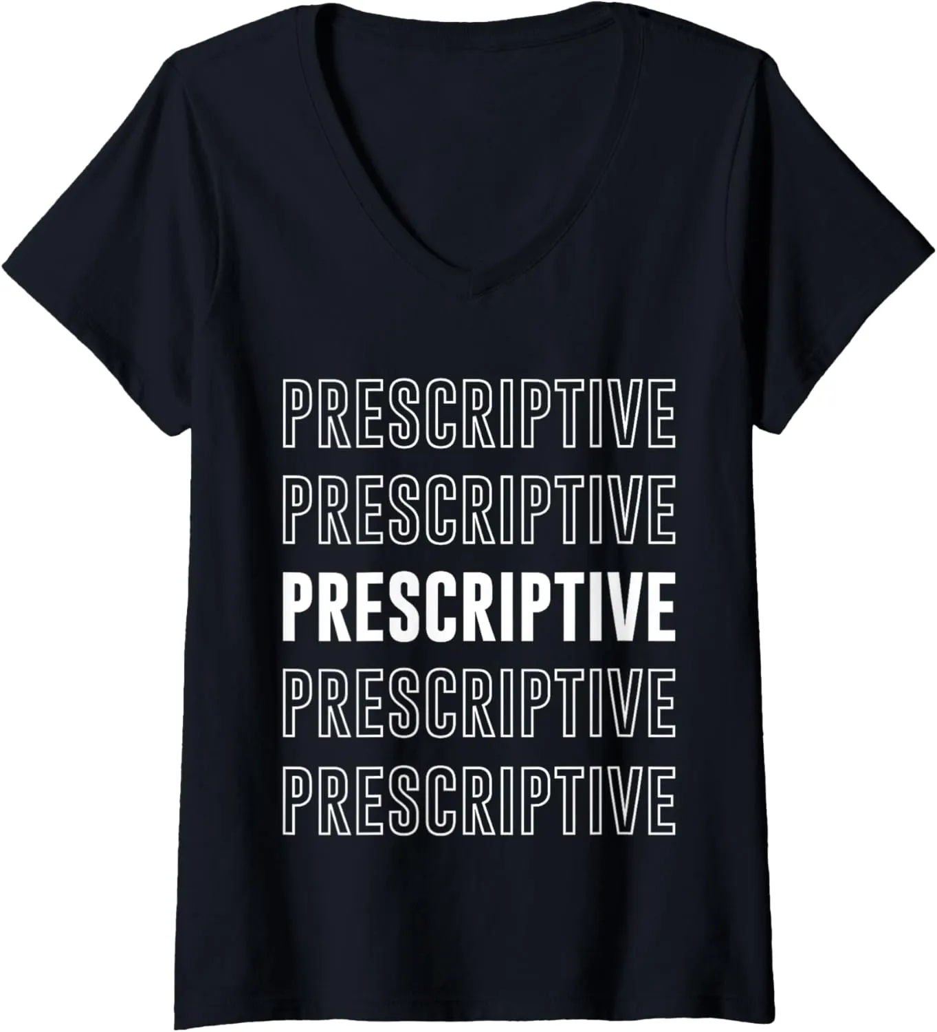 Womens Prescriptive V-Neck T-Shirt