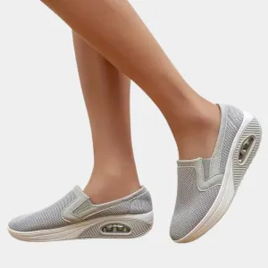 Women's Slip-On Walking Sneakers - Lightweight, Breathable, Arch Support