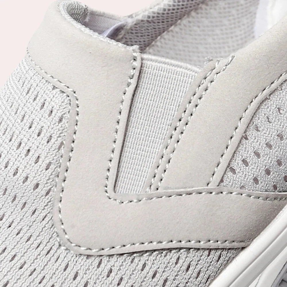 Women's Slip-On Walking Sneakers - Lightweight, Breathable, Arch Support