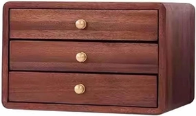 Wooden Jewelry Box - Large Vintage Style Organizer with Drawers, Velvet Lined Storage Case for Earrings, Rings, Necklaces, Bracelets - Multifunctional Jewelry Holder Wood