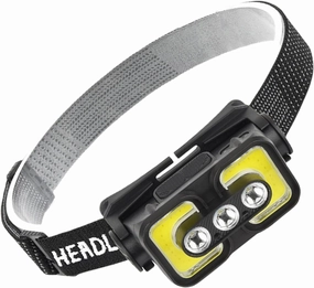 Work Light Easy Operations Rechargeable Headlamp Aluminum Alloy Texture for Outdoor Adventures and Fishing
