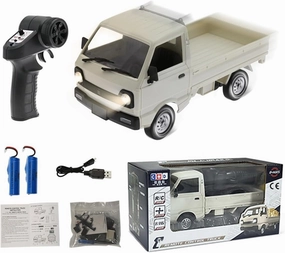WPL D12mini 1/16 RC Mini Truck, 2.4Ghz Mini-Truck Mini-Van DIY - Double Battery