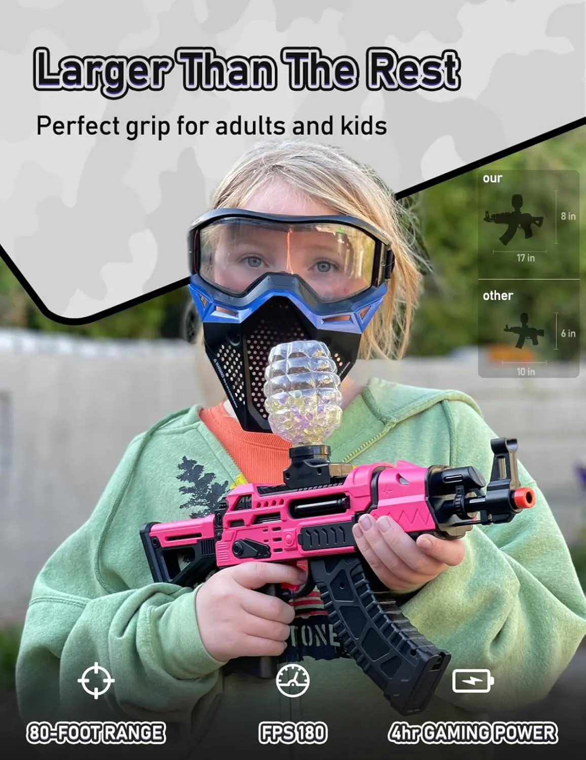 YaGee Electric Blaster in Backyard Fun and Outdoor Games, Shooting Game (Green)