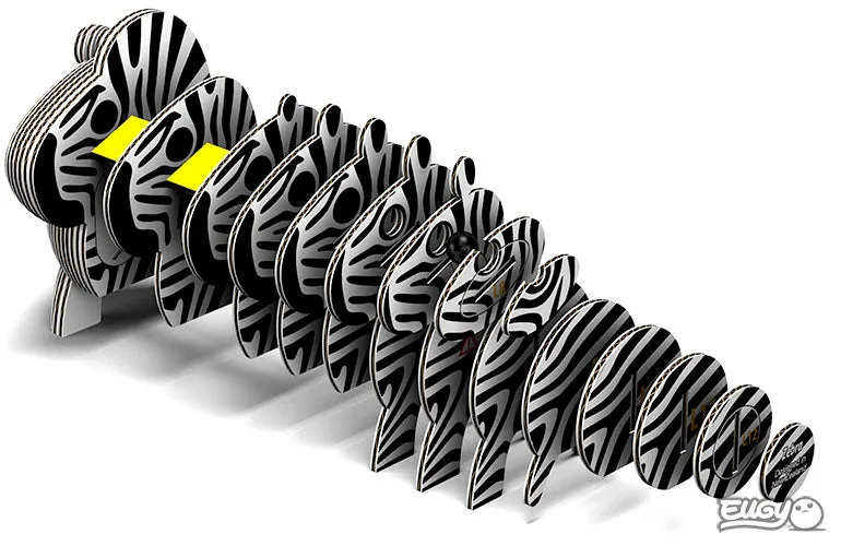 Zebra 3D Model Kit